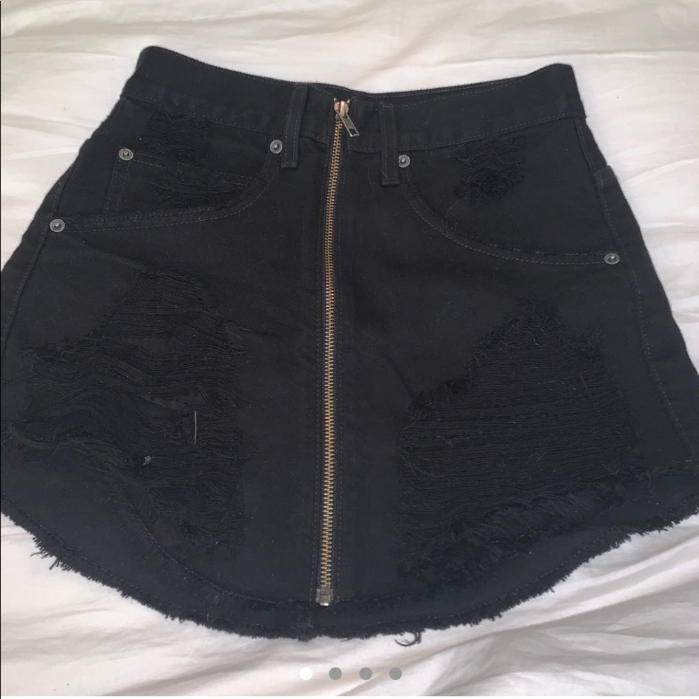 Carmar Denim Black Skirt